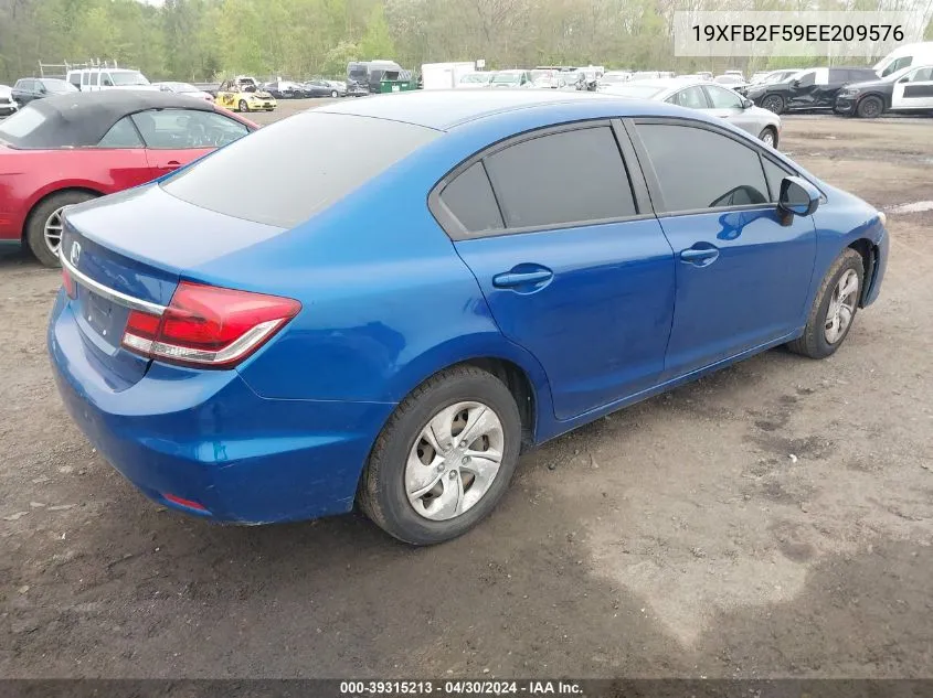 19XFB2F59EE209576 2014 Honda Civic Lx