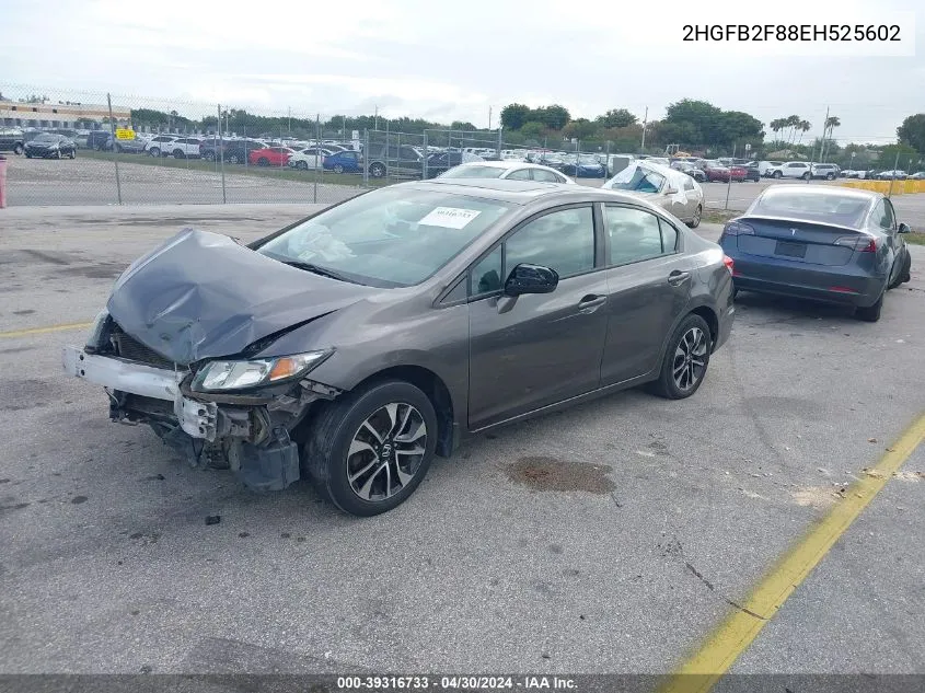 2HGFB2F88EH525602 2014 Honda Civic Ex