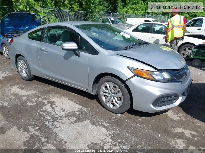 2HGFG3B53EH504742 2014 Honda Civic Lx