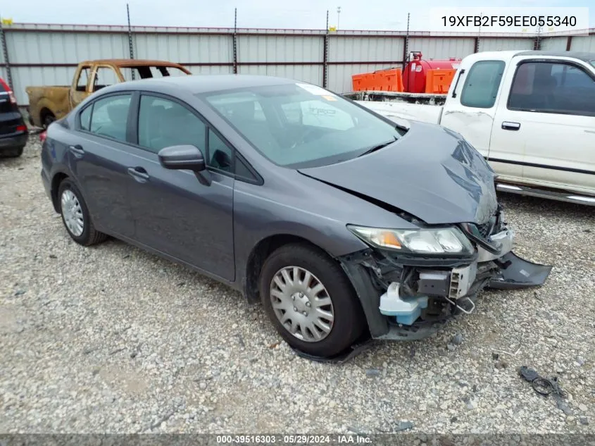 2014 Honda Civic Lx VIN: 19XFB2F59EE055340 Lot: 39516303