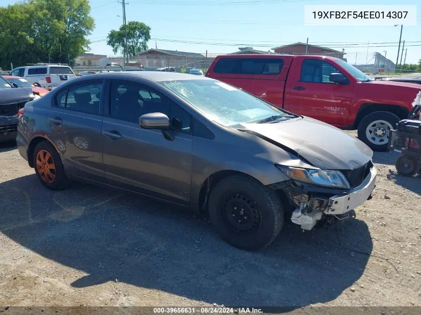 2014 Honda Civic Lx VIN: 19XFB2F54EE014307 Lot: 39656631