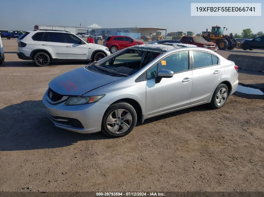 2014 Honda Civic Lx VIN: 19XFB2F55EE066741 Lot: 39793594