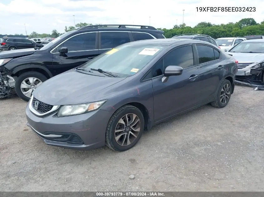 2014 Honda Civic Ex VIN: 19XFB2F85EE032423 Lot: 39793779