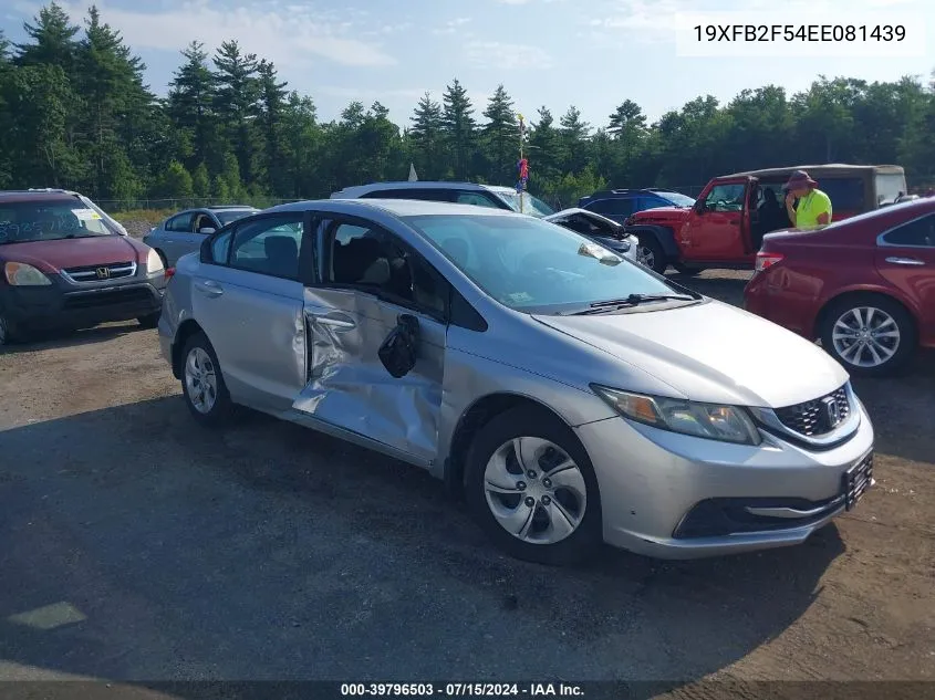 19XFB2F54EE081439 2014 Honda Civic Lx