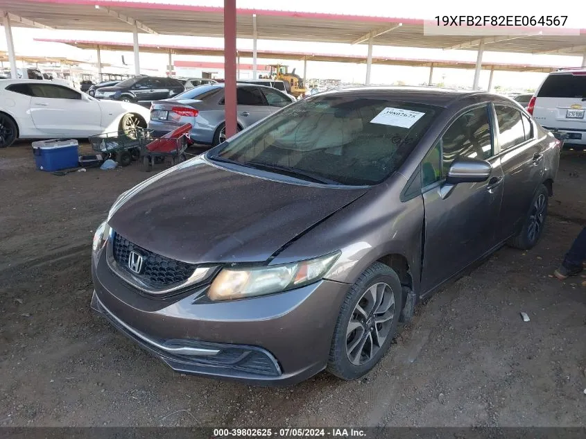 2014 Honda Civic Ex VIN: 19XFB2F82EE064567 Lot: 39802625