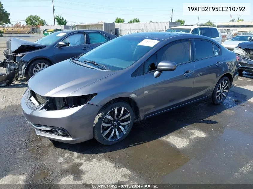 2014 Honda Civic Ex-L VIN: 19XFB2F95EE210792 Lot: 39811452