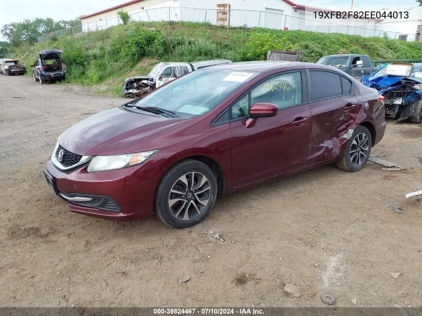 2014 Honda Civic Ex VIN: 19XFB2F82EE044013 Lot: 39824467