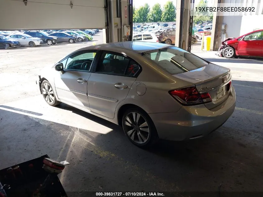 19XFB2F88EE058692 2014 Honda Civic Ex