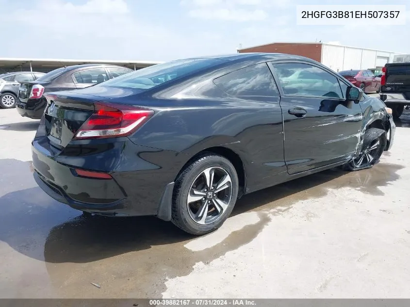 2HGFG3B81EH507357 2014 Honda Civic Ex