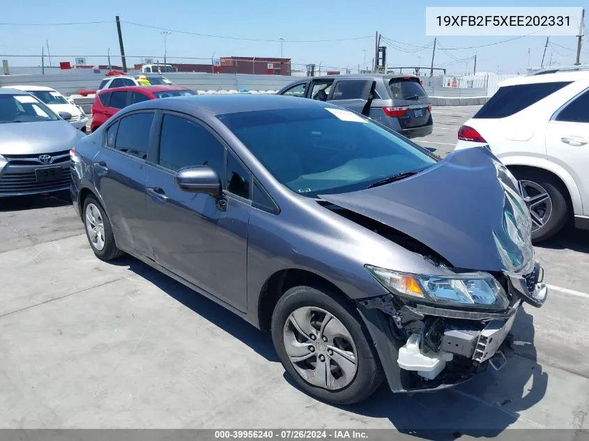 19XFB2F5XEE202331 2014 Honda Civic Lx