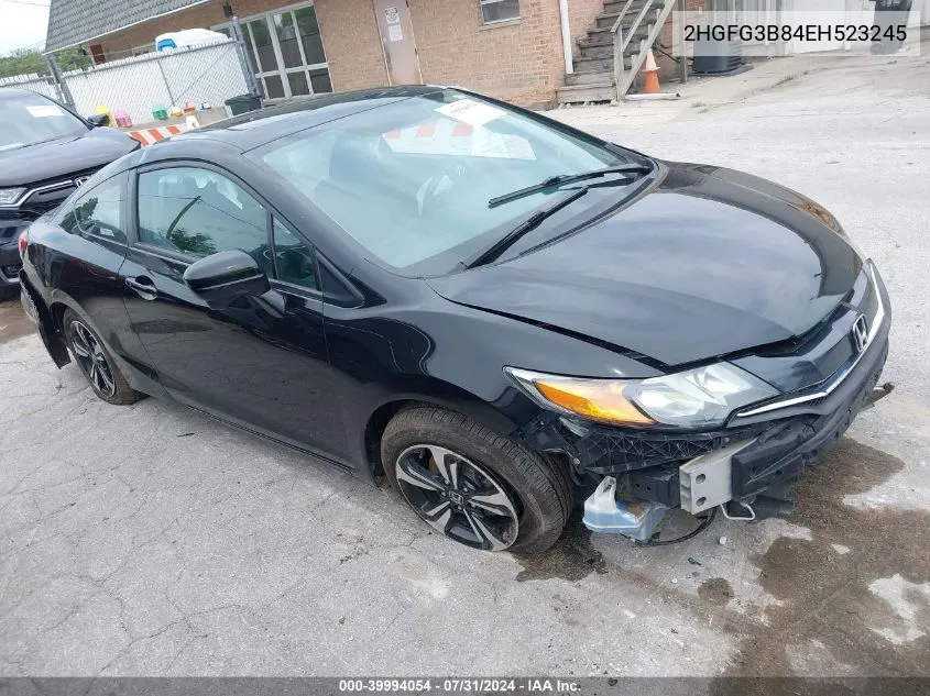 2014 Honda Civic Ex VIN: 2HGFG3B84EH523245 Lot: 39994054