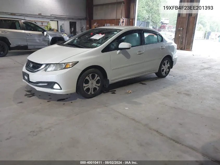 2014 Honda Civic Hybrid VIN: 19XFB4F23EE201393 Lot: 40010411