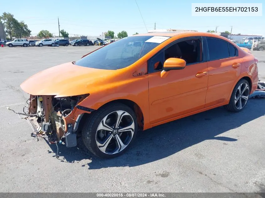 2HGFB6E55EH702153 2014 Honda Civic Si