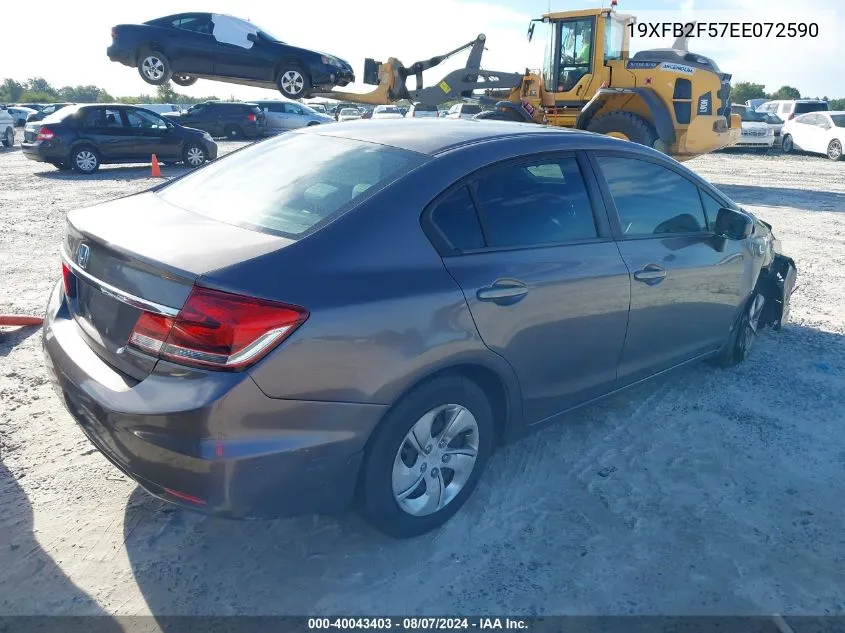 19XFB2F57EE072590 2014 Honda Civic Lx