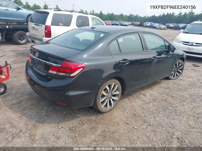 2014 Honda Civic Exl VIN: 19XFB2F96EE240156 Lot: 40065580