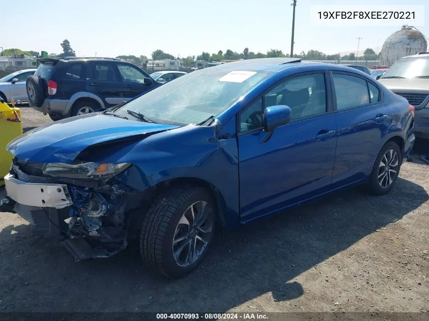 19XFB2F8XEE270221 2014 Honda Civic Ex