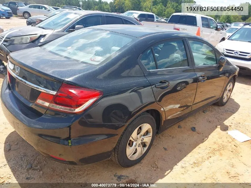 2014 Honda Civic Lx VIN: 19XFB2F50EE054450 Lot: 40073779