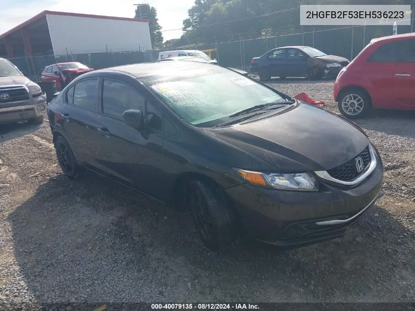 2HGFB2F53EH536223 2014 Honda Civic Lx