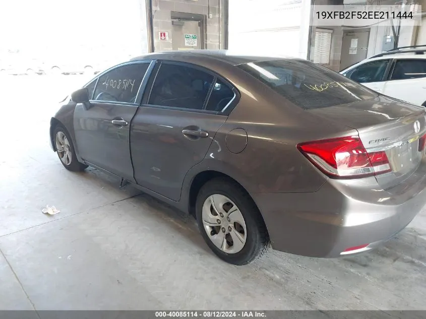 19XFB2F52EE211444 2014 Honda Civic Lx