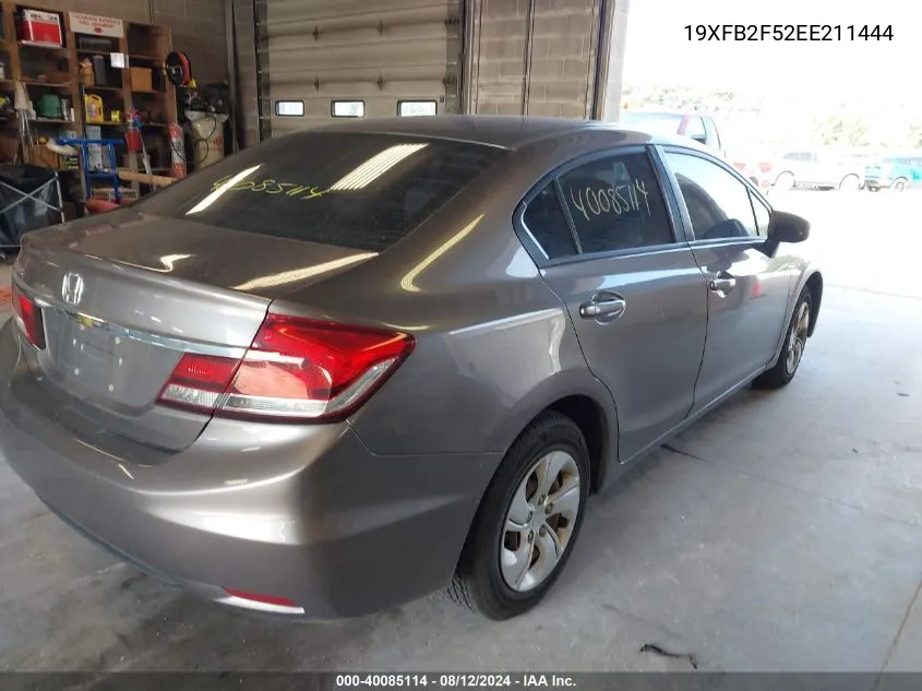 19XFB2F52EE211444 2014 Honda Civic Lx