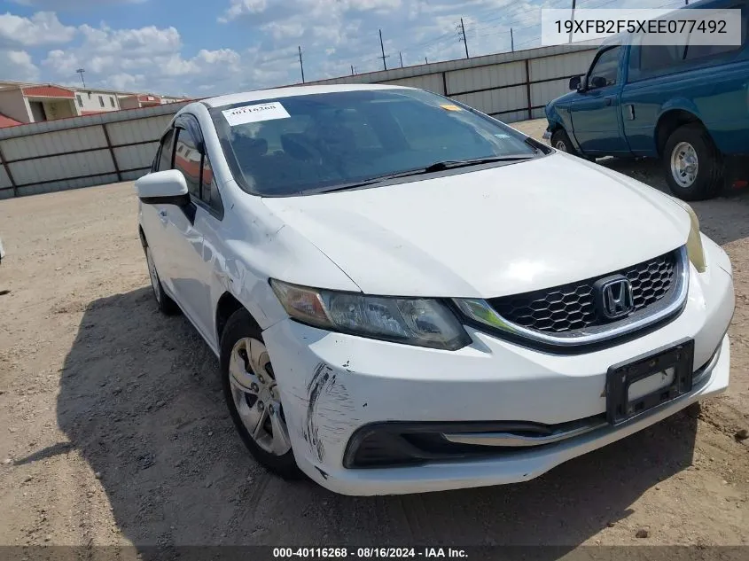 19XFB2F5XEE077492 2014 Honda Civic Lx