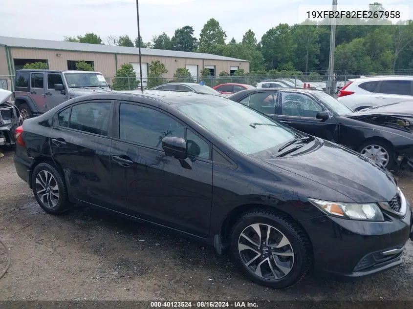 2014 Honda Civic Ex VIN: 19XFB2F82EE267958 Lot: 40123524