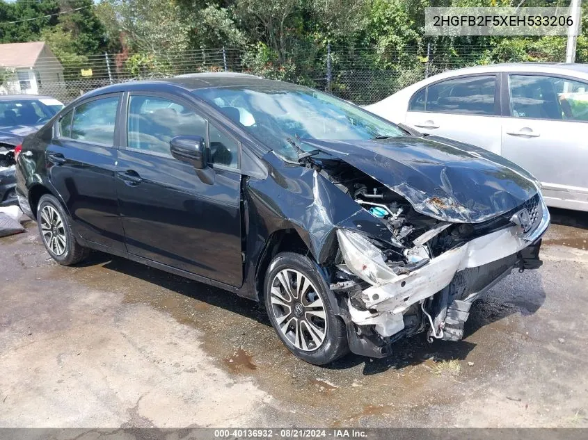 2HGFB2F5XEH533206 2014 Honda Civic Lx