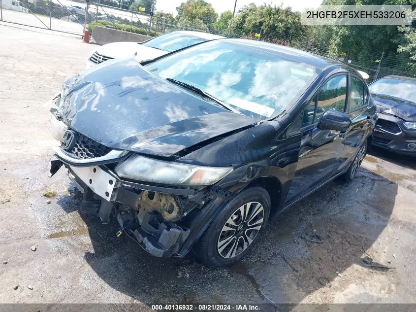 2HGFB2F5XEH533206 2014 Honda Civic Lx