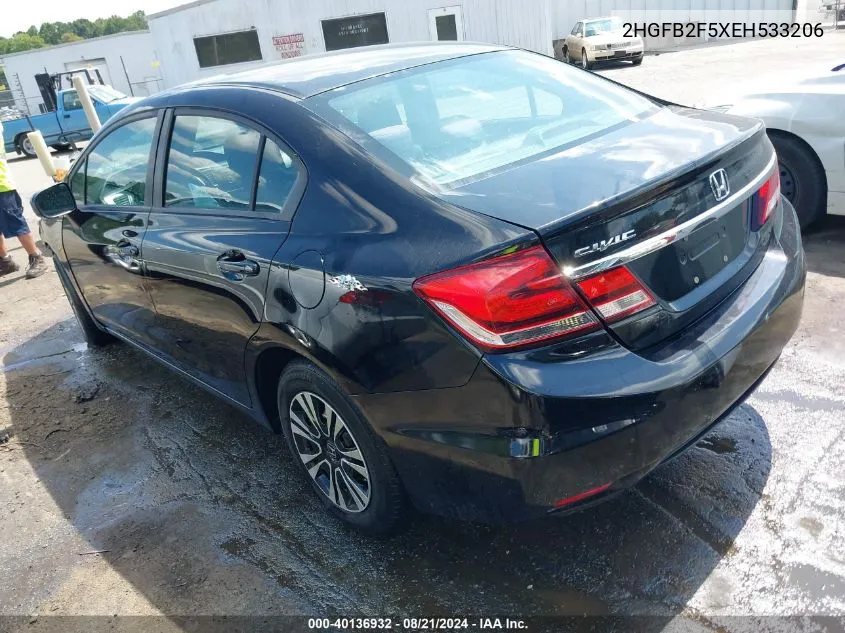 2HGFB2F5XEH533206 2014 Honda Civic Lx