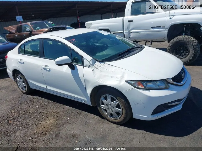 2HGFB2F50EH508864 2014 Honda Civic Lx