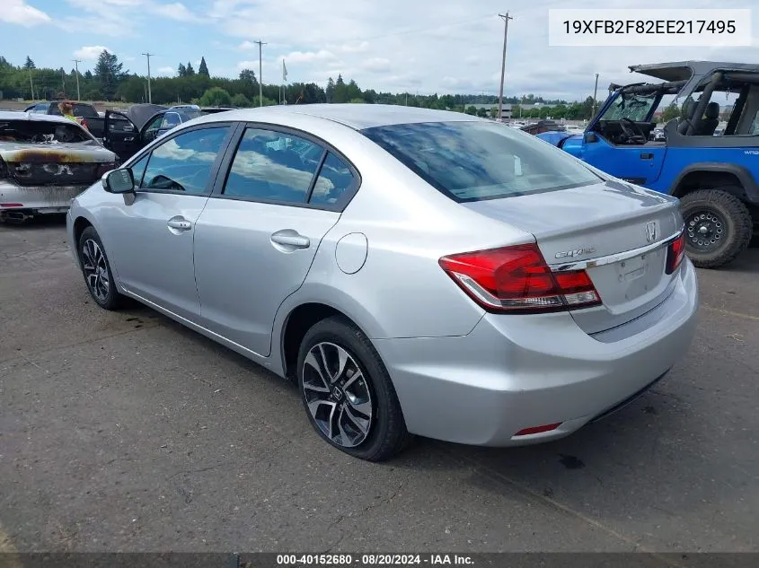 2014 Honda Civic Ex VIN: 19XFB2F82EE217495 Lot: 40152680