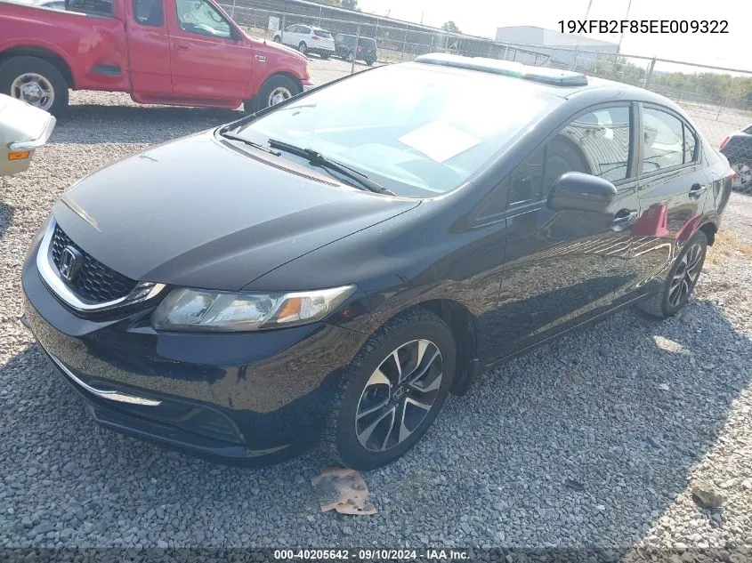 2014 Honda Civic Ex VIN: 19XFB2F85EE009322 Lot: 40205642