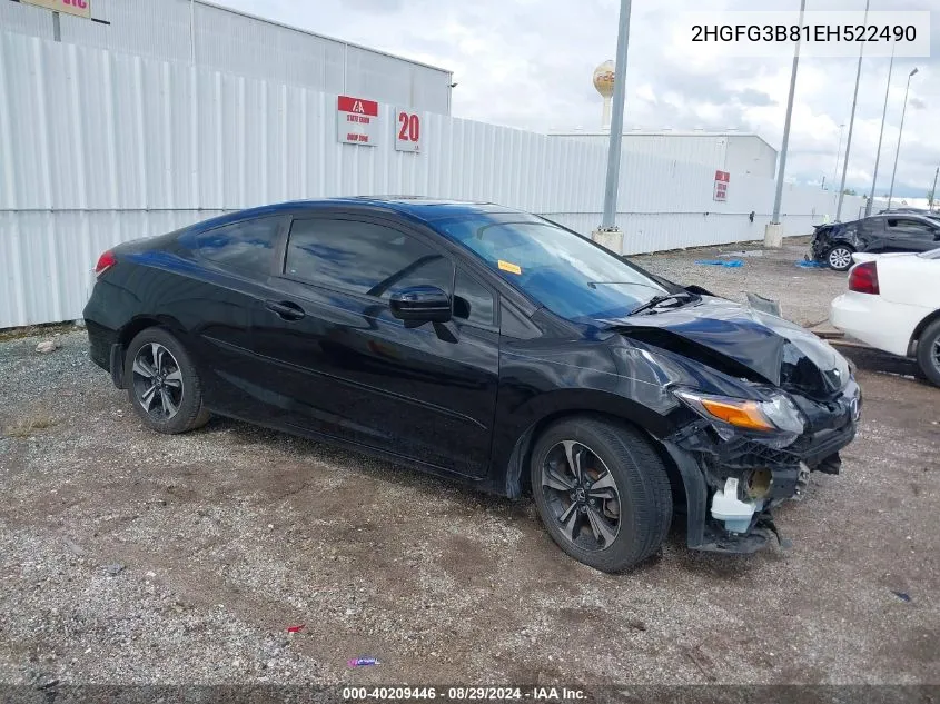 2HGFG3B81EH522490 2014 Honda Civic Ex