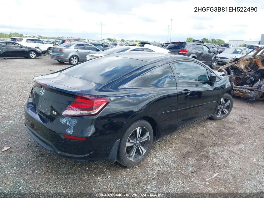 2HGFG3B81EH522490 2014 Honda Civic Ex