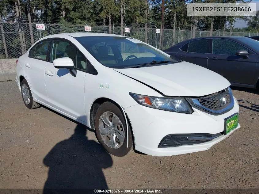 19XFB2F51EE238666 2014 Honda Civic Lx