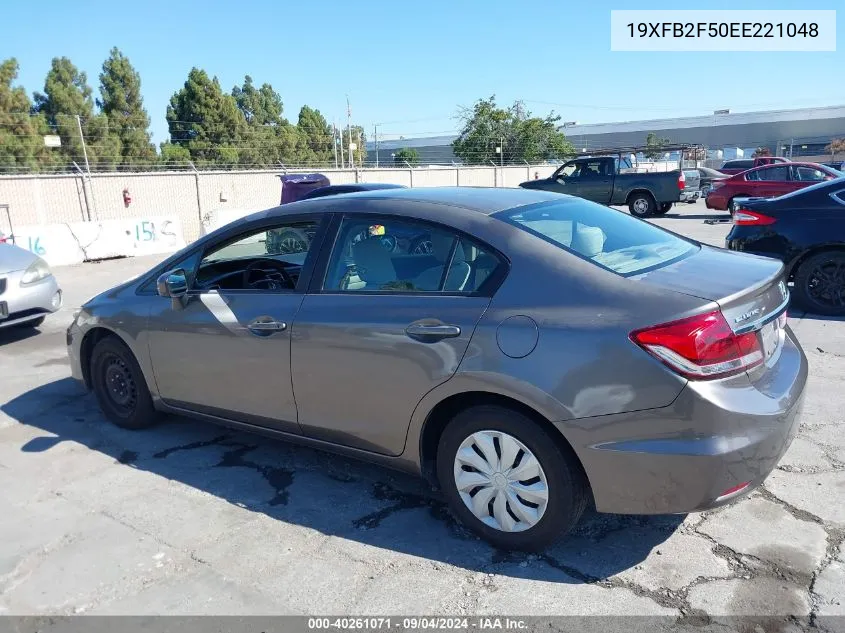 2014 Honda Civic Lx VIN: 19XFB2F50EE221048 Lot: 40261071