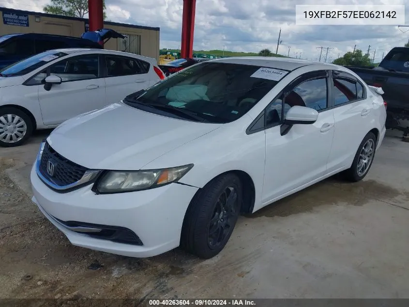 2014 Honda Civic Lx VIN: 19XFB2F57EE062142 Lot: 40263604