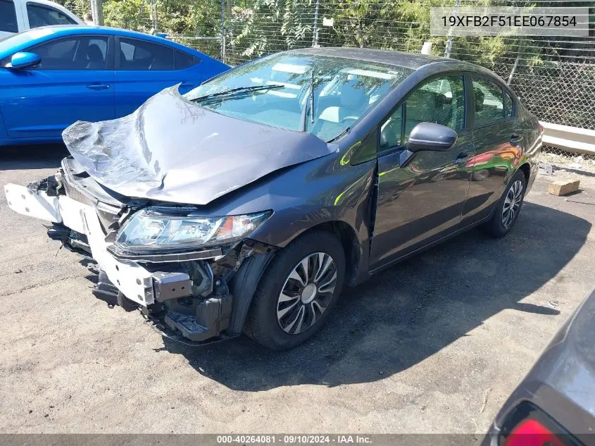 19XFB2F51EE067854 2014 Honda Civic Lx