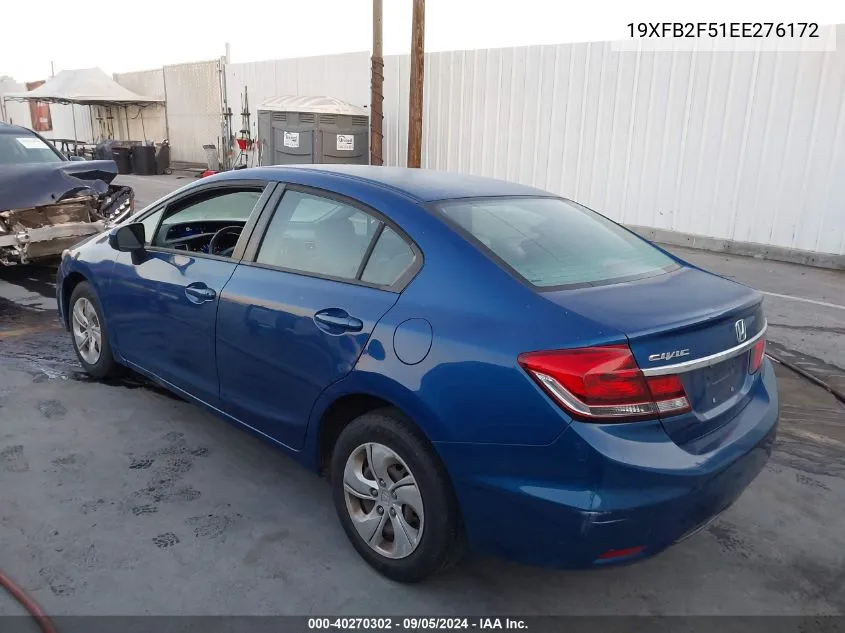 19XFB2F51EE276172 2014 Honda Civic Lx