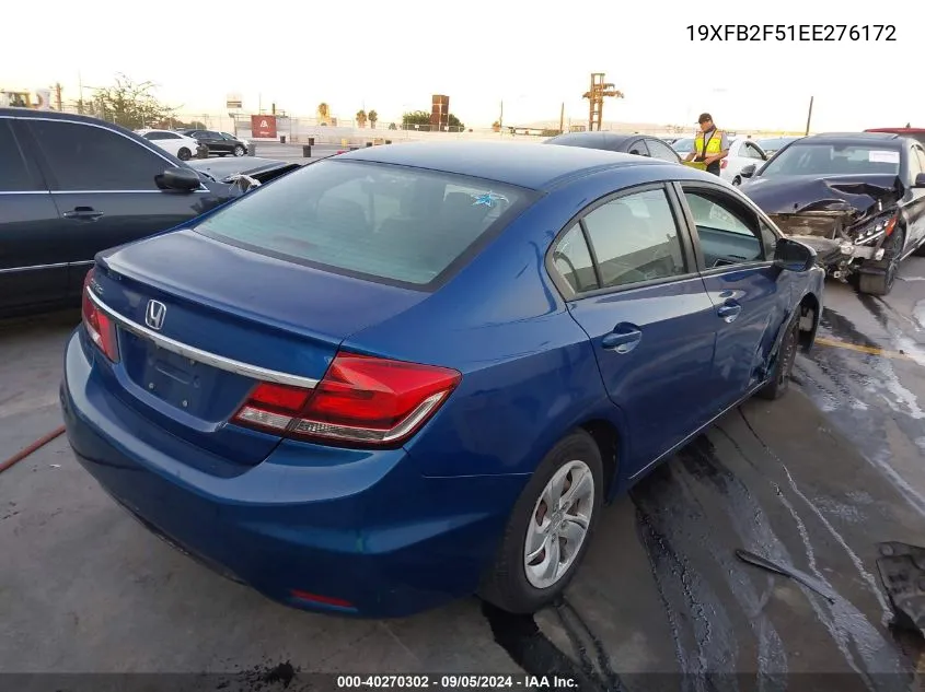 19XFB2F51EE276172 2014 Honda Civic Lx