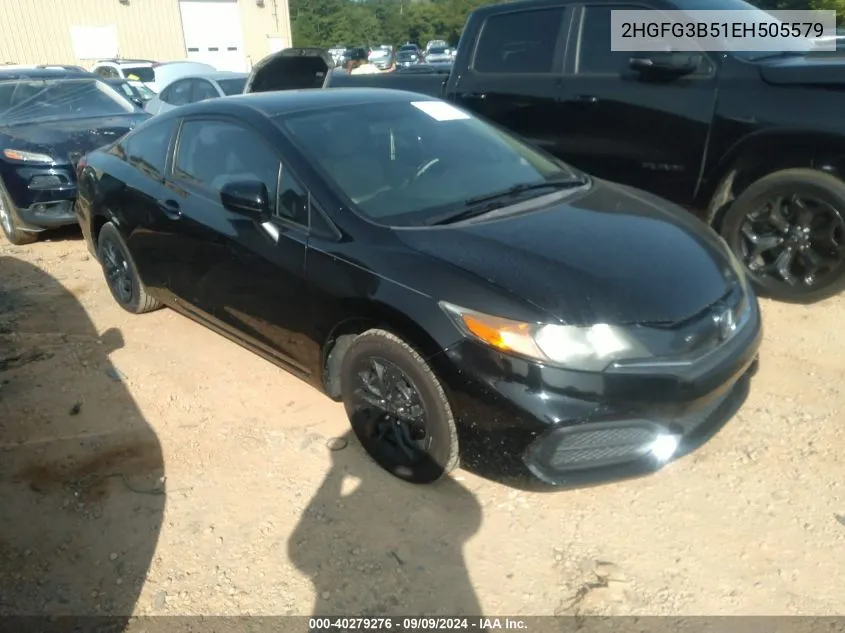 2HGFG3B51EH505579 2014 Honda Civic Lx