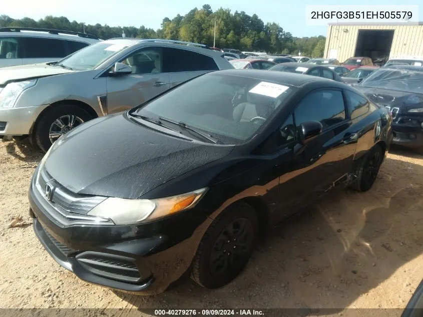 2HGFG3B51EH505579 2014 Honda Civic Lx