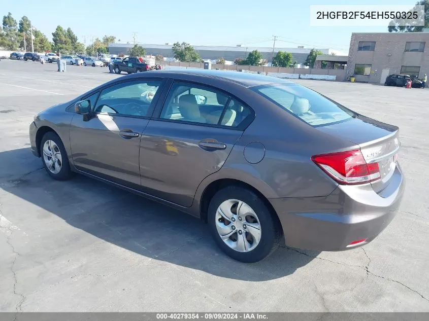 2HGFB2F54EH550325 2014 Honda Civic Lx