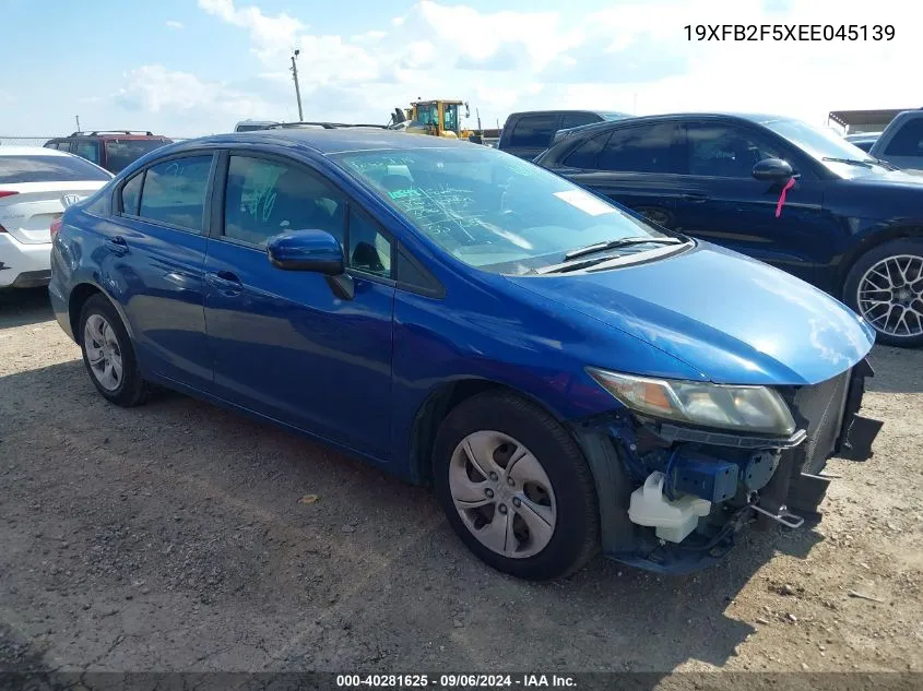 2014 Honda Civic Lx VIN: 19XFB2F5XEE045139 Lot: 40281625