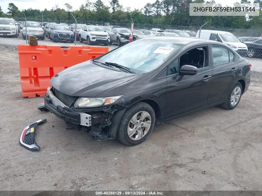 2HGFB2F59EH531544 2014 Honda Civic Lx