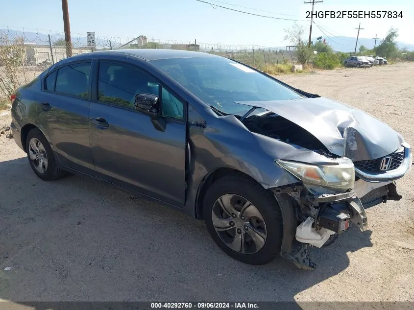 2HGFB2F55EH557834 2014 Honda Civic Lx