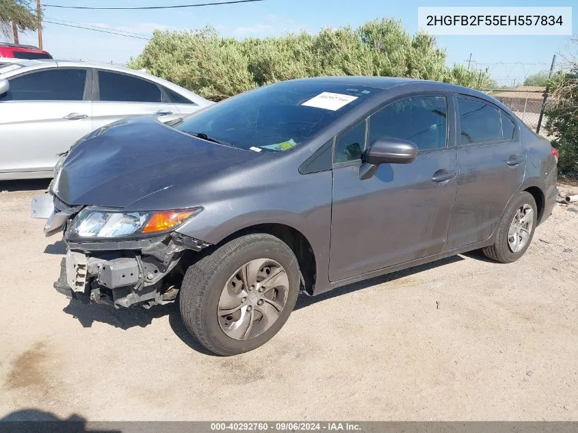 2HGFB2F55EH557834 2014 Honda Civic Lx