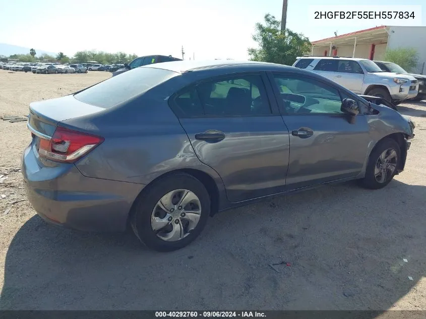 2HGFB2F55EH557834 2014 Honda Civic Lx