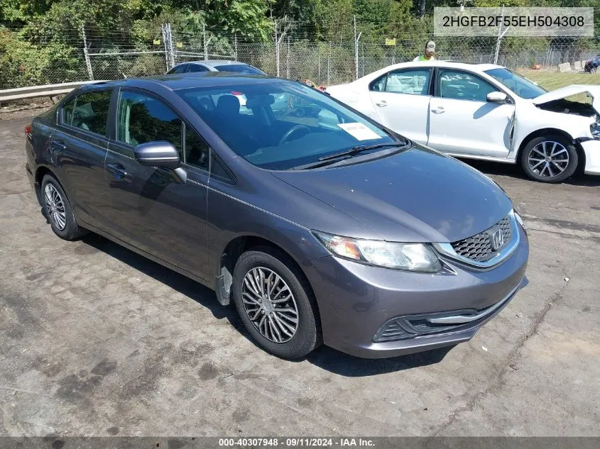 2HGFB2F55EH504308 2014 Honda Civic Lx