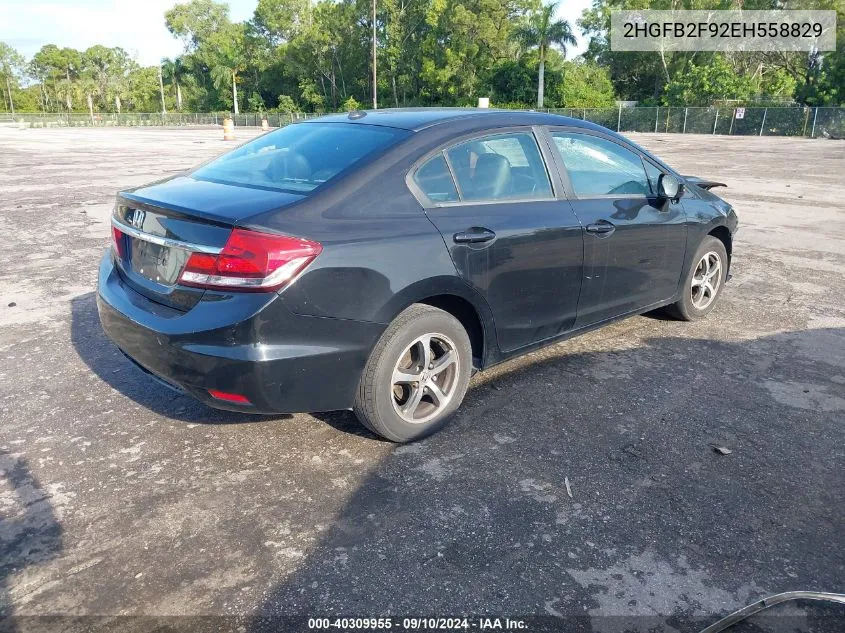 2HGFB2F92EH558829 2014 Honda Civic Exl